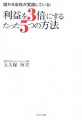 利益を3倍にするたった5つの方法