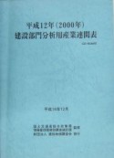 建設部門分析用産業連関表　平成12年