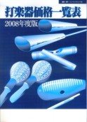 打楽器価格一覧表　2008