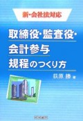 取締役・監査役・会計参与規程のつくり方