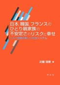 日本，韓国，フランスのひとり親家族の不安定さのリスクと幸せ