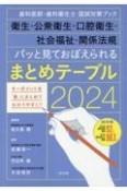 パッと見ておぼえられるまとめテーブル　歯科医師・歯科衛生士国試対策ブック　衛生・公衆衛生　2024