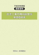 推進工事用機械器具等基礎価格表　平成20年