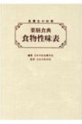 薬膳食典　食物性味表　食養生の知恵